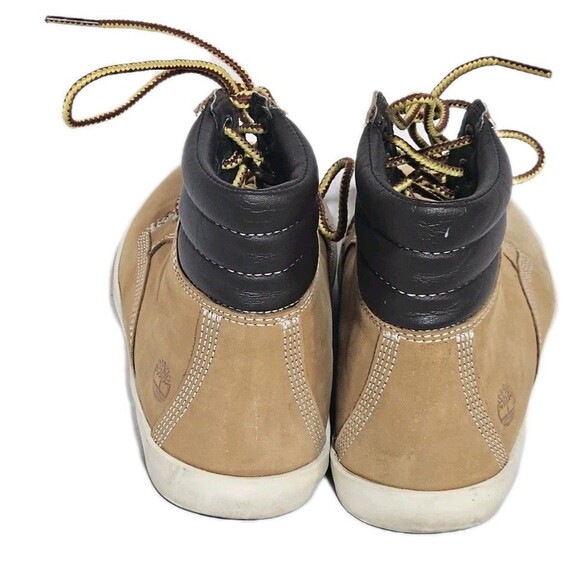 Timberland Boots Dausette Sneaker Boots in Wheat Nubuck Leather Womens Size 6 - Picture 3 of 11